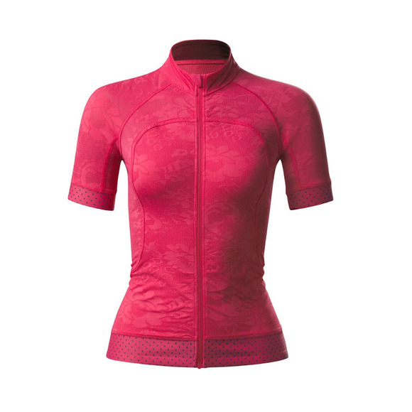 RARE Lululemon Lace Mesh Cycling Hiking Running Full Zip Jersey Pink 10 MINT - Picture 14 of 15